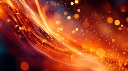 Obraz premium Orange welding sparks. Industrial welding background