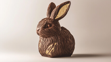 Rustic wooden rabbit sculpture as a charming animal art home decor piece, perfect as a nature-inspired wooden animal home accessory and sculpture.