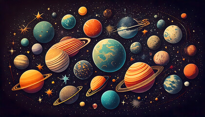 Mystical Solar System &ndash; A Celestial Dreamscape

