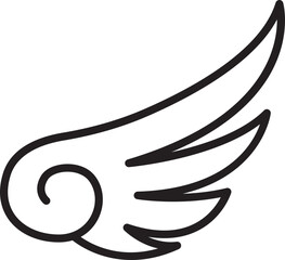 Wing symbol illustration line icon