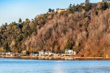 Naklejka premium Winter Shoreline Landscape 4