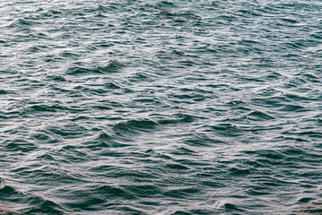 Ripple water surface, green color natural background