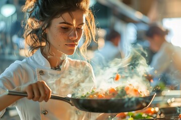 Close-up of an experienced male Caucasian plumber checking water heater connections for correct installation