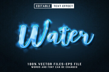 Water Editable Text Effect