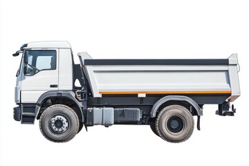 Fototapeta premium Isolated Tipper Truck for Transportation. Heavy-Duty Vehicle for Construction and Industrial Applications