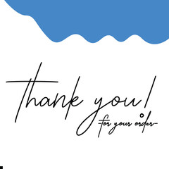 Thank You for Your Order. Elegant Thank You for Your Order Design with Stylish Graphics. Sophisticated Thank You for Your Purchase Image with Modern Elements. Chic Thank You for Your Order Graphic