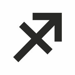 Fototapeta premium Zodiac icon symbol. Flat image 