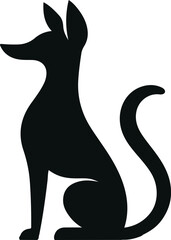 Dog vector silhouettes