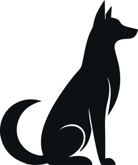 Dog vector silhouettes
