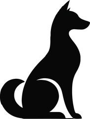 Dog vector silhouettes