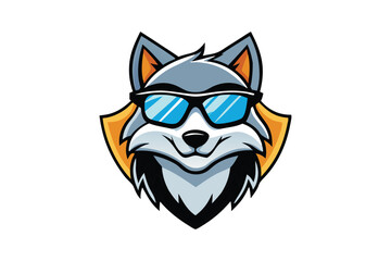 Wolf logo vector art illustration1.eps