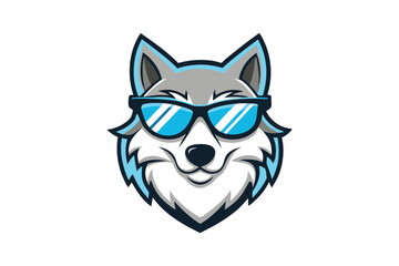 Wolf logo vector art illustration.eps