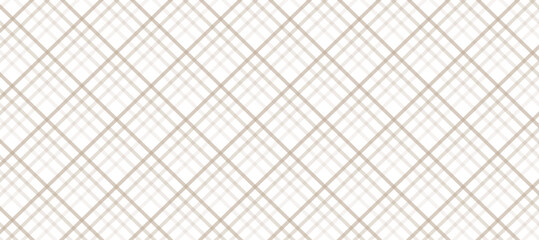 White seamless pattern and brown  striped geometric background