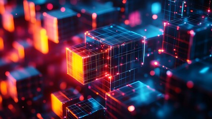 abstract background of colorful lights