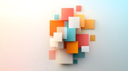 Fototapeta premium Minimalist Digital Backdrop with Subtle Gradients and Geometric Line Art Abstract Minimalistic Simple Geometry Clean Lines Soft Tones Digital Art