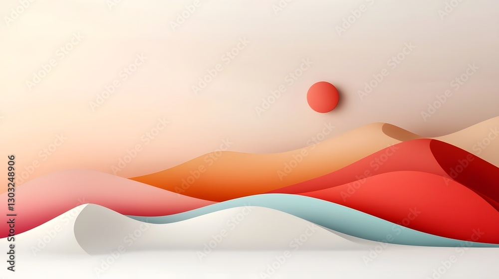 Poster minimalist digital backdrop featuring soft subtle gradients and clean geometric line art this abstra