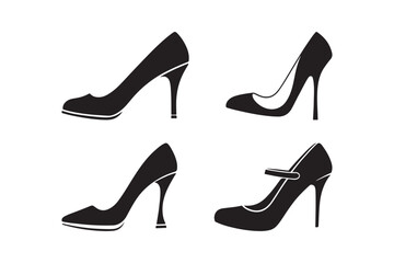 Stylish High Heel Shoe Clipart for Branding, Logos, and Graphics