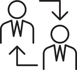 Business communication icons concept line icon