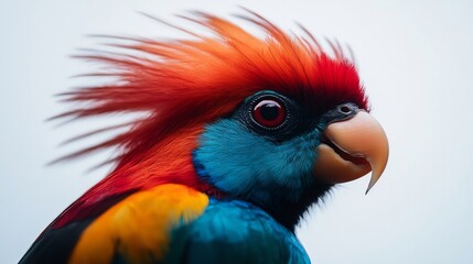 blue and red macaw