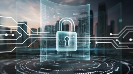 Digital cloud platform, cloud security, Anonymous AI Security, Illustrated cyber security wallpaper, data security in cloud workspace