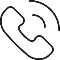 Phone icon with sound waves line icon