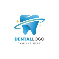 Dentist Dental clinic logo care hospital doctor medical logo teeth icon colorful solid line art 