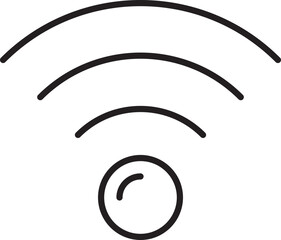 Wifi signal icon illustration line icon