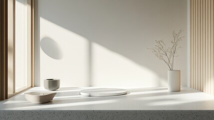 Minimalist Interior Design: Sunlit Tranquility