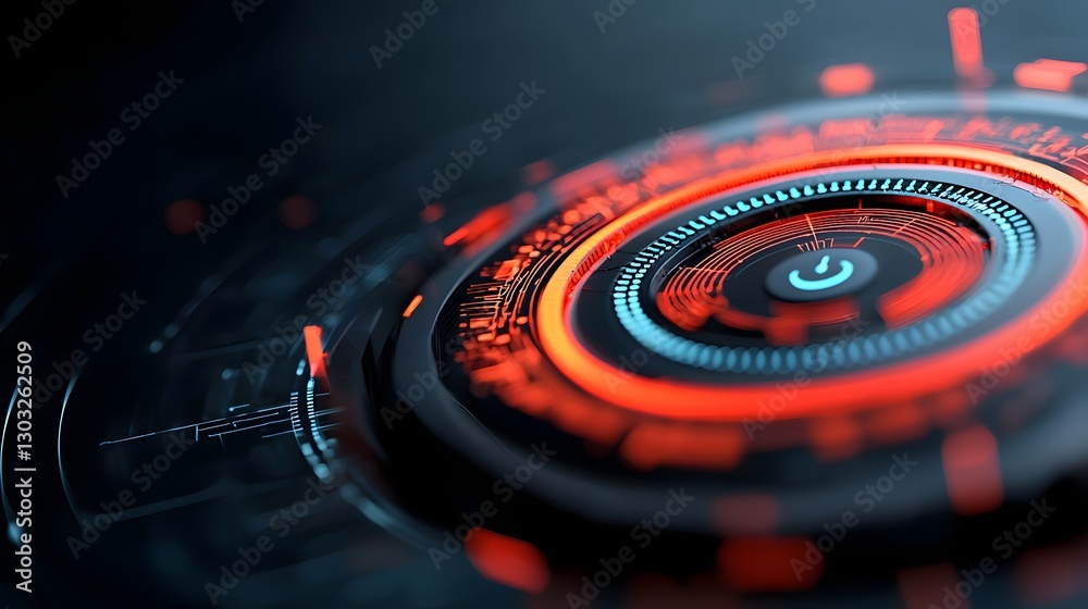Poster glowing data transfer visualization showcasing an intricate encrypted lines and futuristic cybersecu