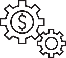 Drum illustration with drumsticks on top line icon