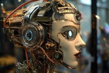 Fototapeta premium Futuristic Robot with Advanced Technology Features