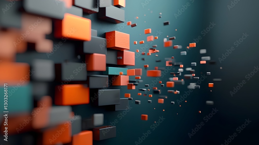 Poster futuristic digital knowledge repository with dynamic interactive document interfaces holographic dat