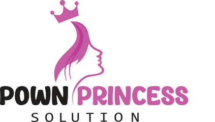 Pown Princess logo design
