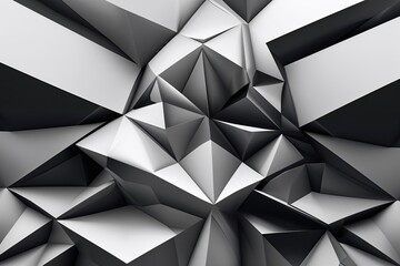 Fototapeta premium Bold Black and White Geometric Patterns for Modern Tech Backgrounds