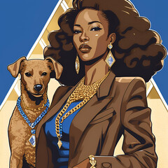 Royal African American, Black Queen, Fantasy, African American Art, Pretty in Pink, Beautiful Black Woman Art, Anime, Black Anime Character, NPHC Art, Divine 9, Greek Member, Sigma Gamma Rho