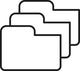 Folder graphic illustration line icon