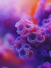 Vibrant, Close-up Coral-like Structures