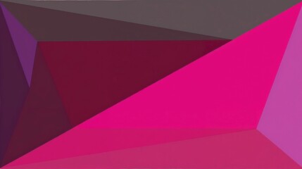 Vibrant geometric shapes create an abstract design with bold colors and sharp angles