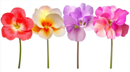 Bunte Blumenarrangements mit verschiedenen Orchideen f&uuml;r Dekoration

