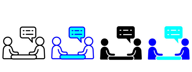 Mentorship Icon Set Multiple Style Collection