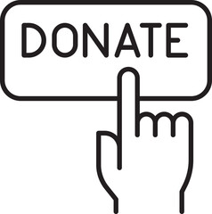 Person with heart symbol above them line icon