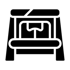 Stacking Shelves Solid Icon