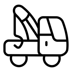 Tow Truck Line Icon