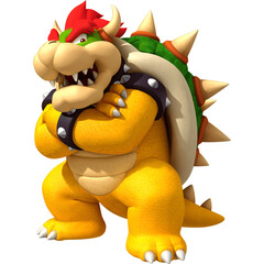 A fierce cartoon monster with a spiky shell, sharp teeth, and a powerful stance, designed for gaming, fantasy, and mythical creature concepts.