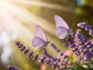 Naklejka premium butterfly on a flower