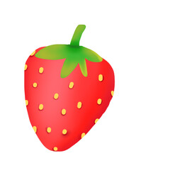 strawberry isolated on white background
