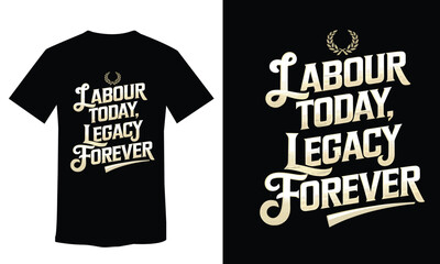 Fototapeta premium Labor Day T-shirt Design 