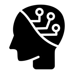 Artificial intelligence Solid Icon