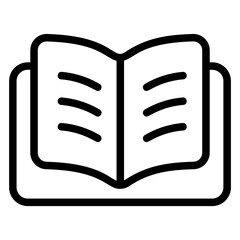 Open book Line Icon
