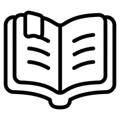 Open book Line Icon